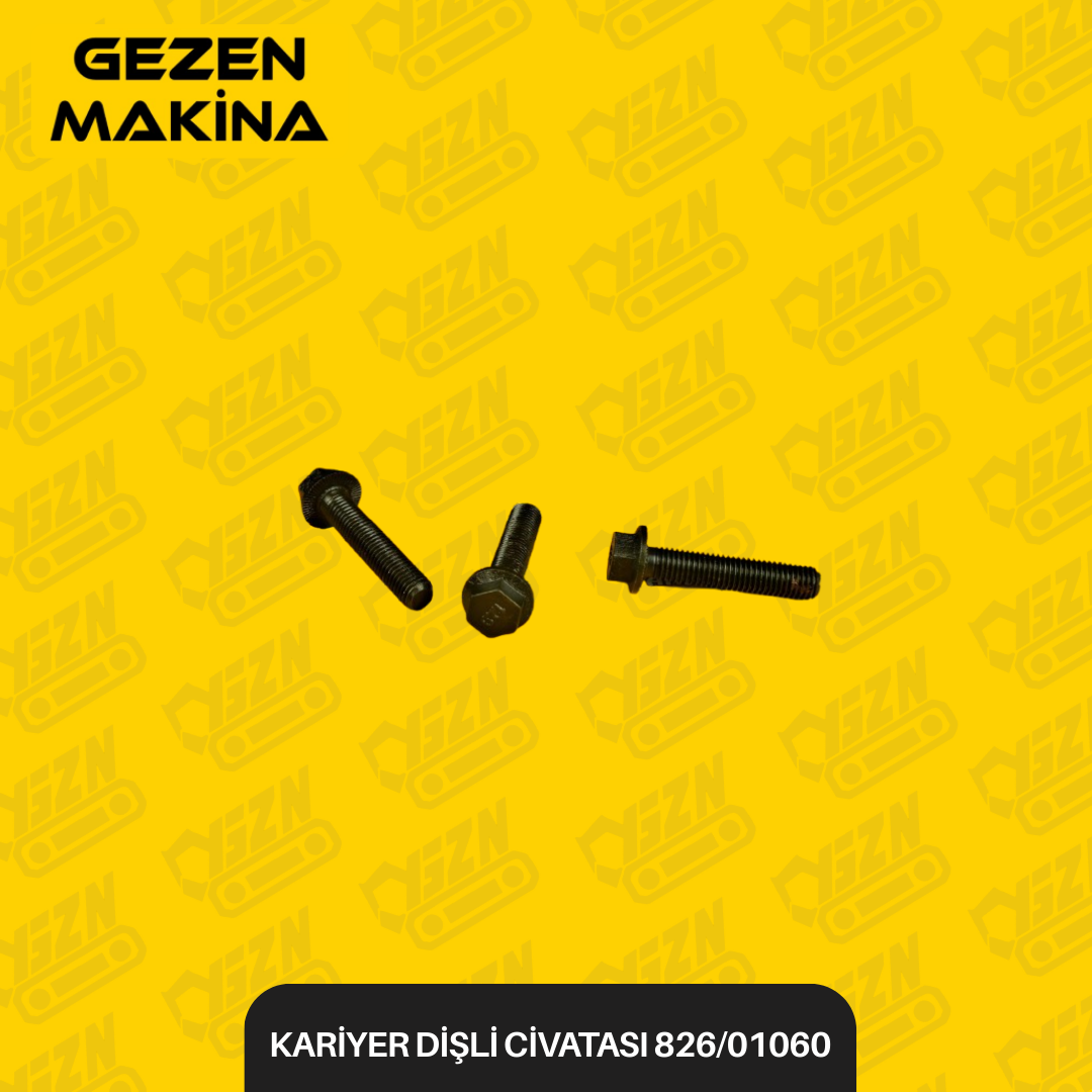 KARİYER DİSLİ CİVATASİ 826 01060 - Ci̇vata Grubu