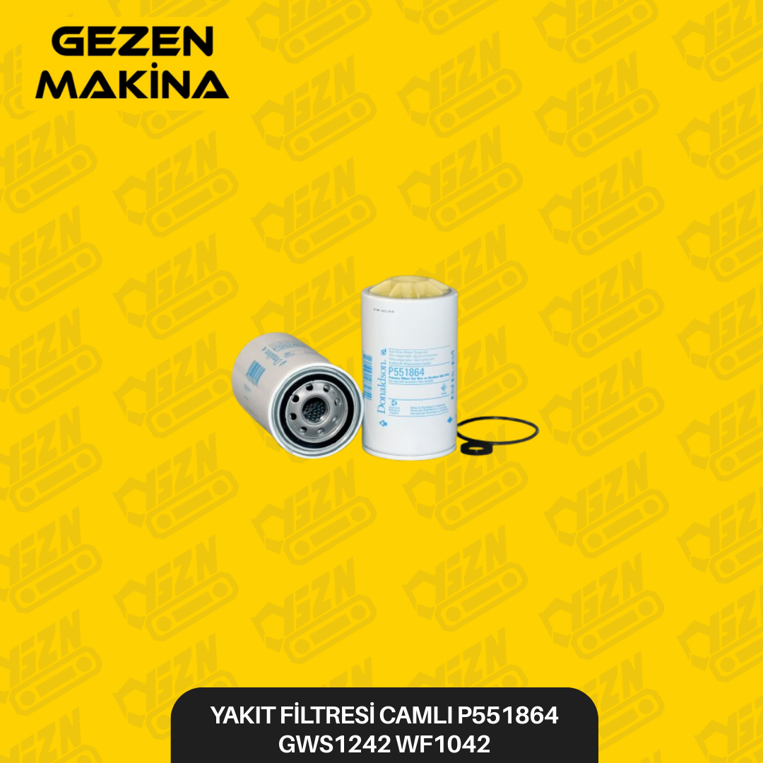 YAKİT FİLTRESİ CAMLİ P551864 GWS1242 WF1042 - Filtre Grubu