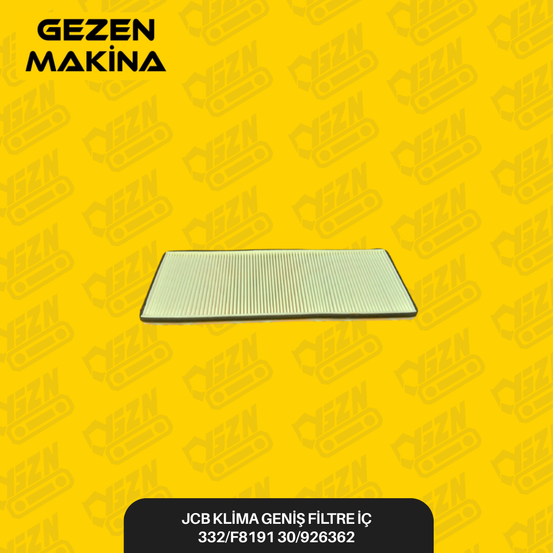 JCB KLİMA GENİS FİLTRE İC 332 F8191 30 926362 - Filtre Grubu